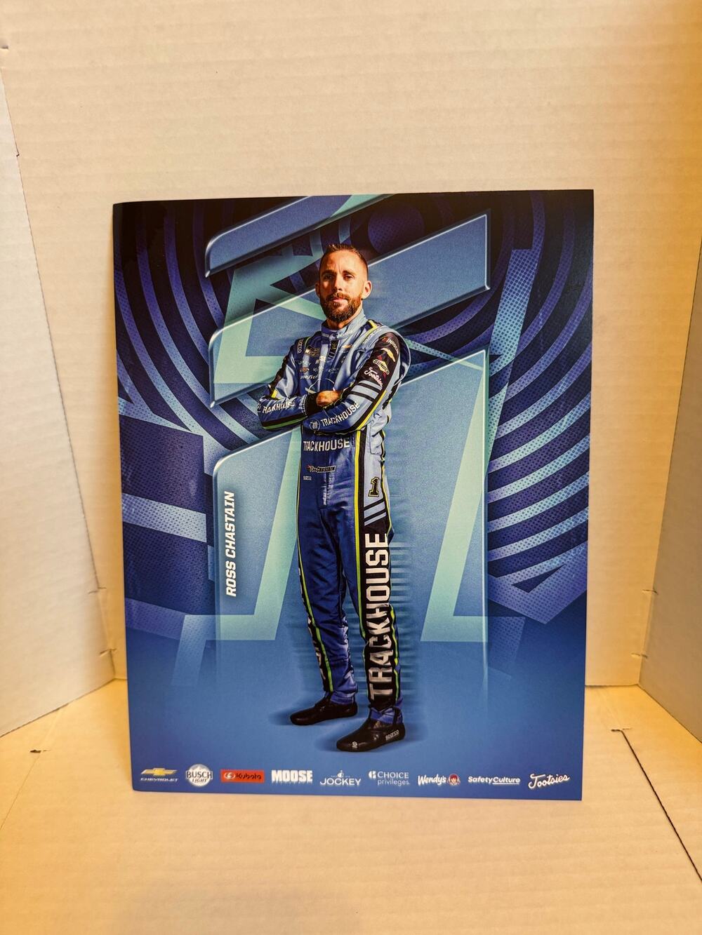 Ross Chastain #1 Trackhouse Racing NASCAR 8x10 Hero Card Poster New